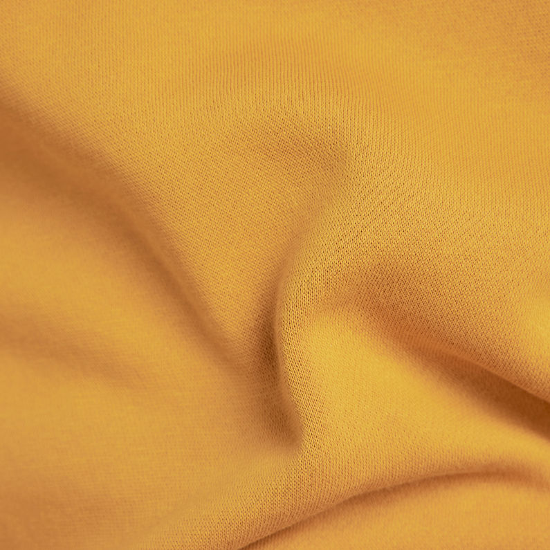 G-Star RAW® Sweat Premium Core Jaune fabric shot
