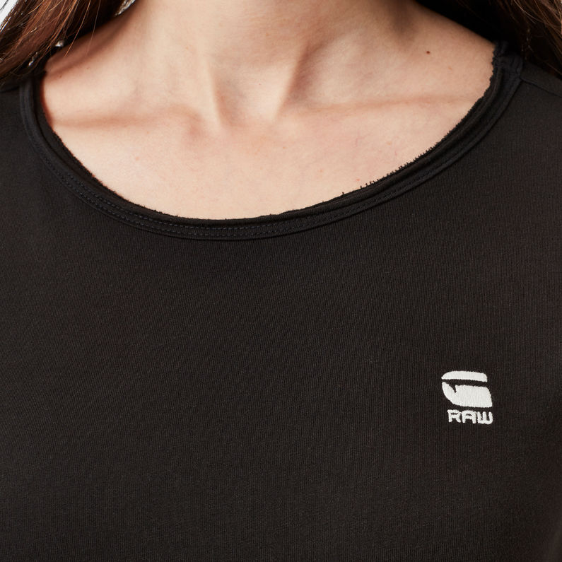 G-Star RAW® Mysid Optic Slim Top C Black detail shot