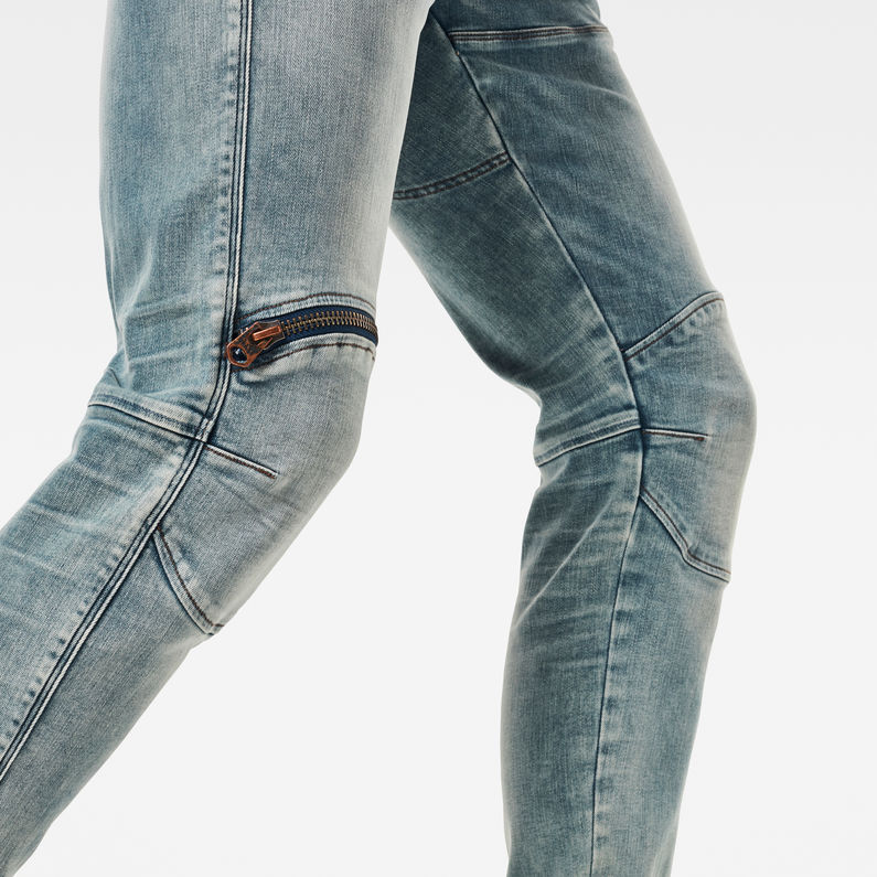 G-Star RAW® Jean 5620 3D Zip Knee Skinny Bleu clair