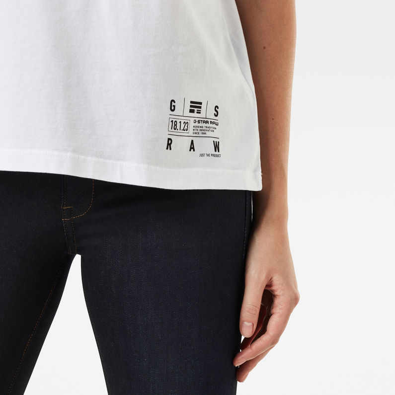 G-Star RAW® Carrni Loose Top C White detail shot