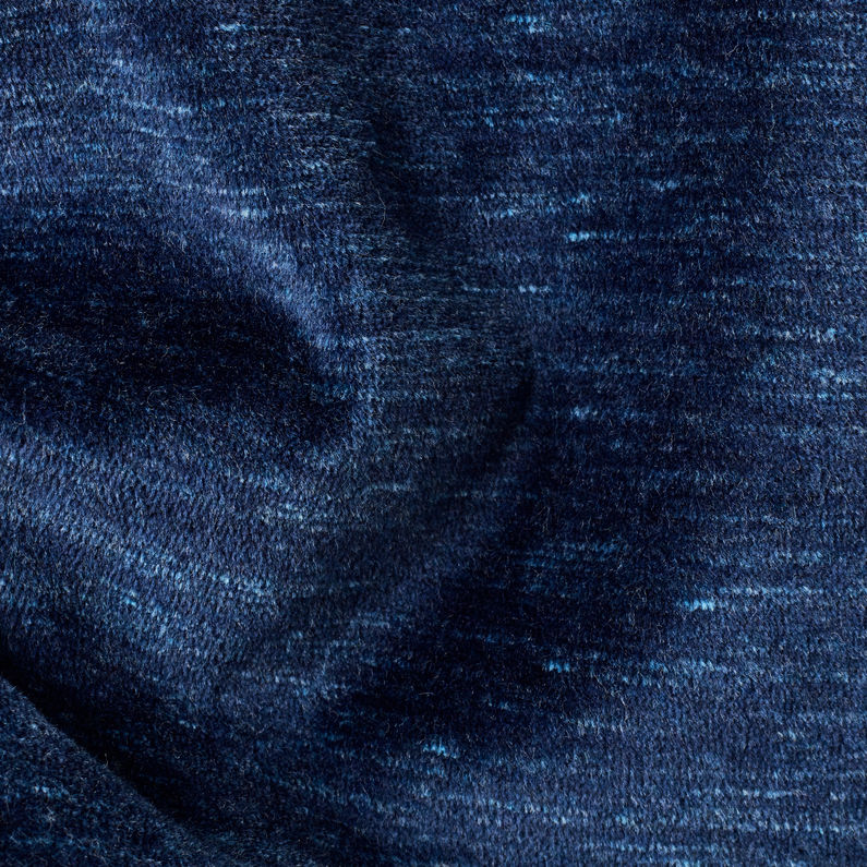 G-Star RAW® Raw Dot Collar Zip Sweater Dark blue fabric shot