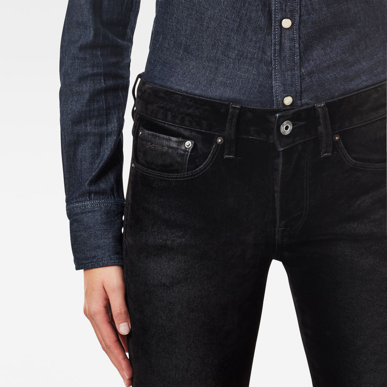 G-STAR® 3301 Mid Skinny Jeans Schwarz