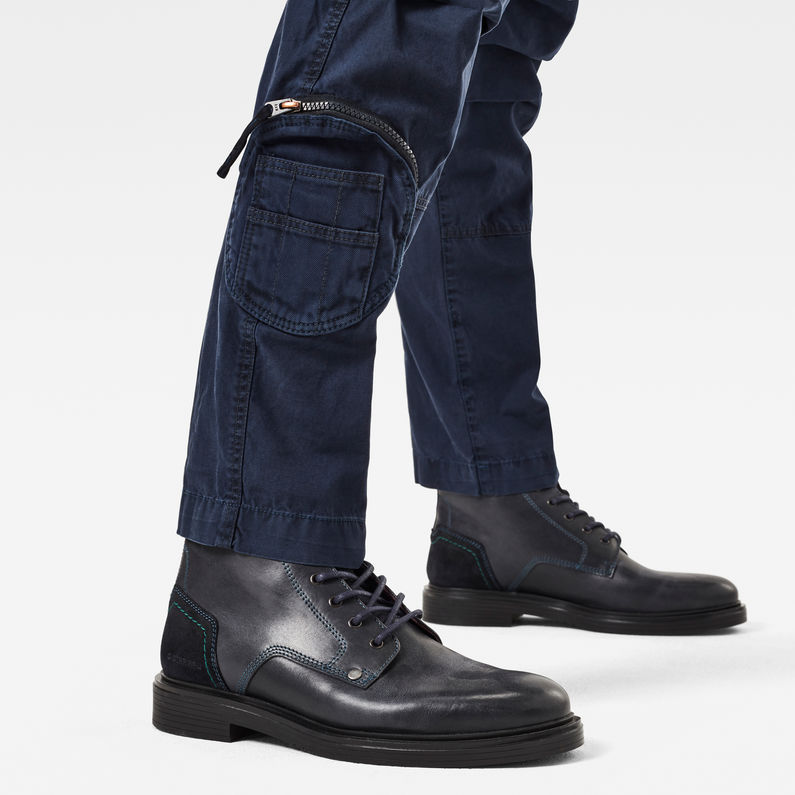 G-Star RAW® Arris straight tapered Army Pant Azul oscuro detail shot