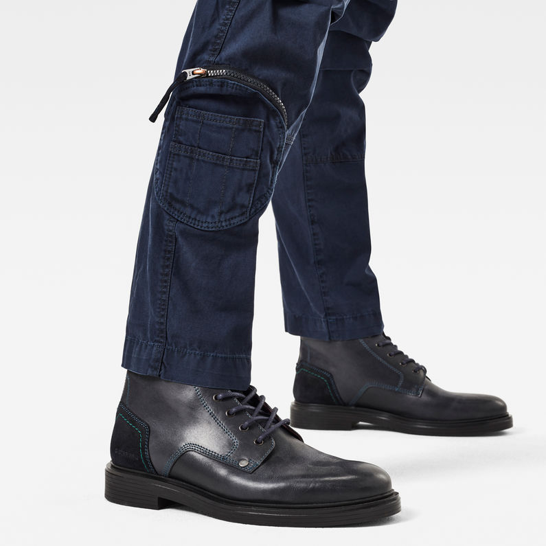 G-Star RAW® Arris straight tapered Army Pant Bleu foncé detail shot