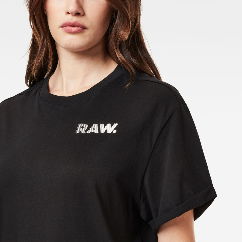 G-Star RAW® Haut Thistle GR Lash Fem Loose Noir detail shot