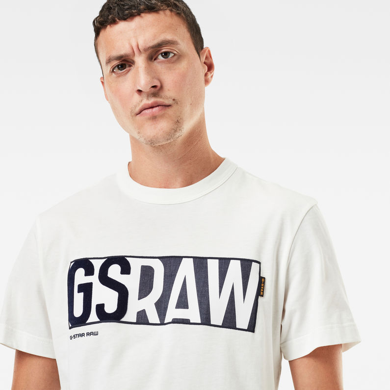 G-Star RAW® GS RAW Denim Logo T-Shirt Beige