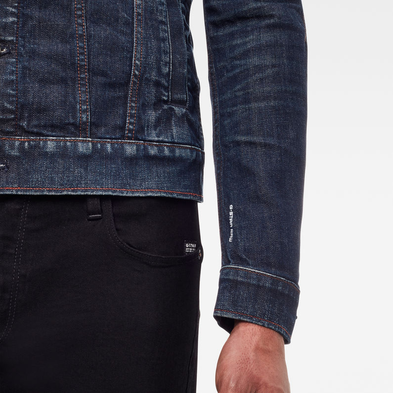 G-Star RAW® Veste Arc 3D Slim C Bleu foncé detail shot