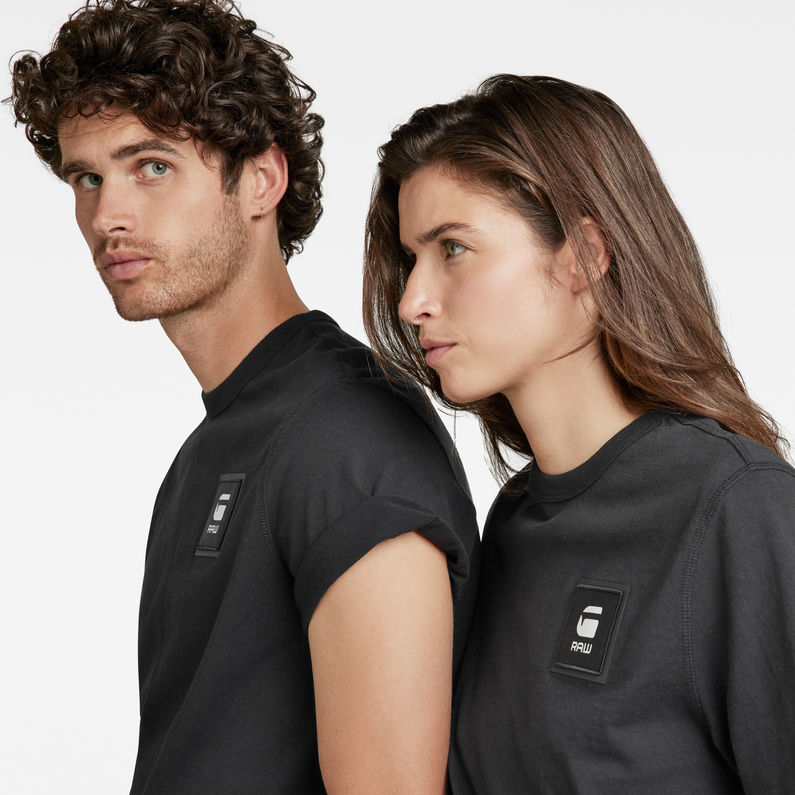G-Star RAW® Badge logo t-shirt Black