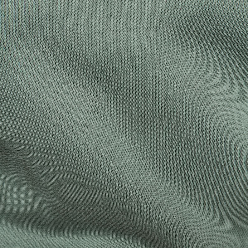 G-Star RAW® Varsity Felt Hooded Sweater Green fabric shot