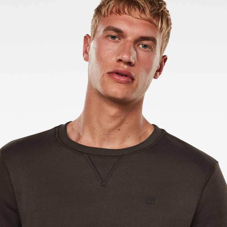 G-Star RAW® Premium Core Sweater Grijs detail shot