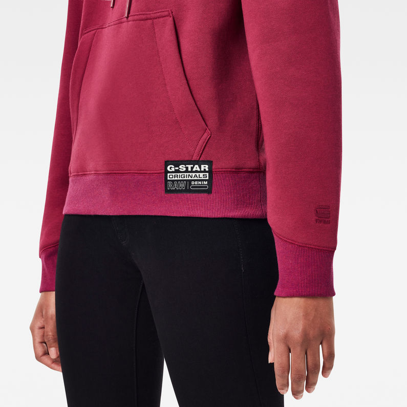 G-Star RAW® Premium Core Hoodie Rot detail shot