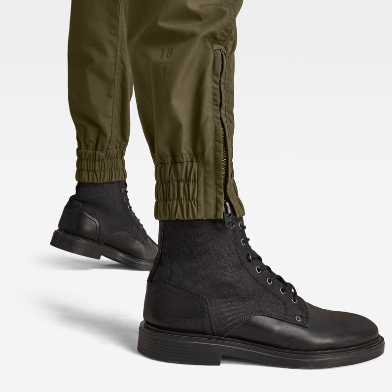 G-Star RAW® 3D Relaxed Cuffed Trainer Green detail shot