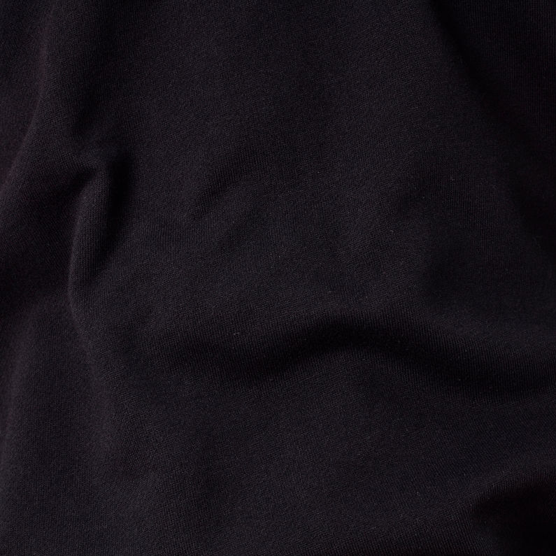 G-Star RAW® Hooded Zip Sweater Zwart fabric shot