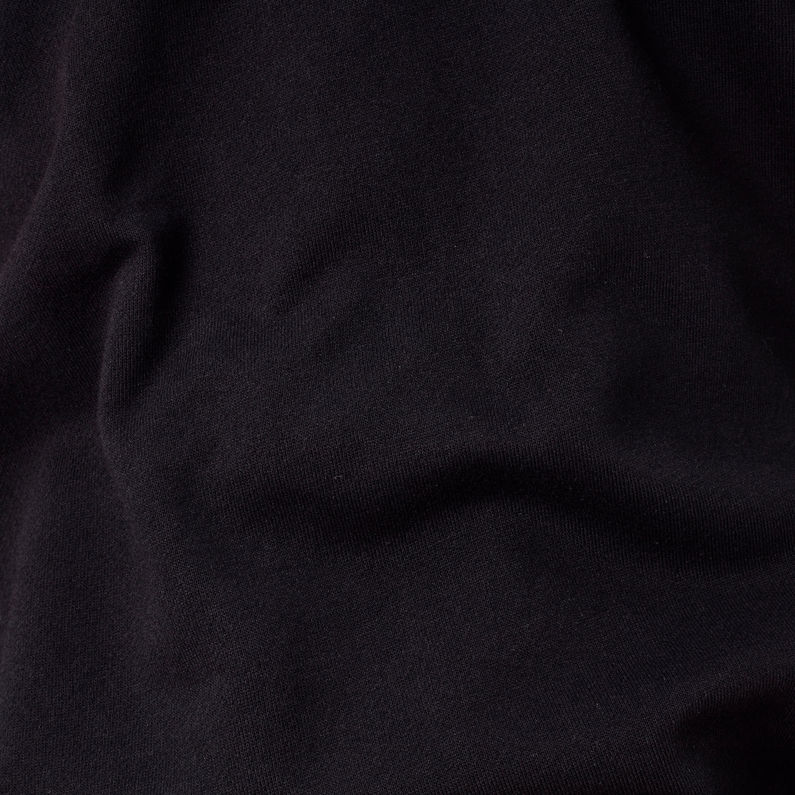 G-Star RAW® Hoodie Met Rits Zwart fabric shot