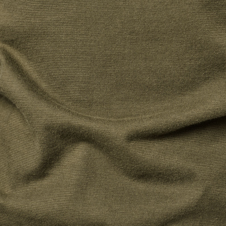 G-Star RAW® Korpaz Mock T-Shirt Groen fabric shot