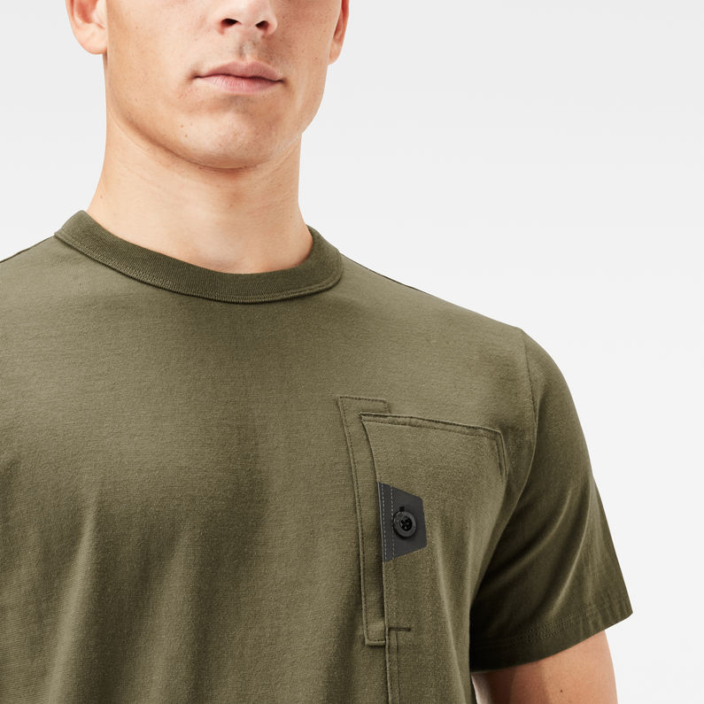 G-Star RAW® T-shirt Utility Pocket Logo Vert detail shot