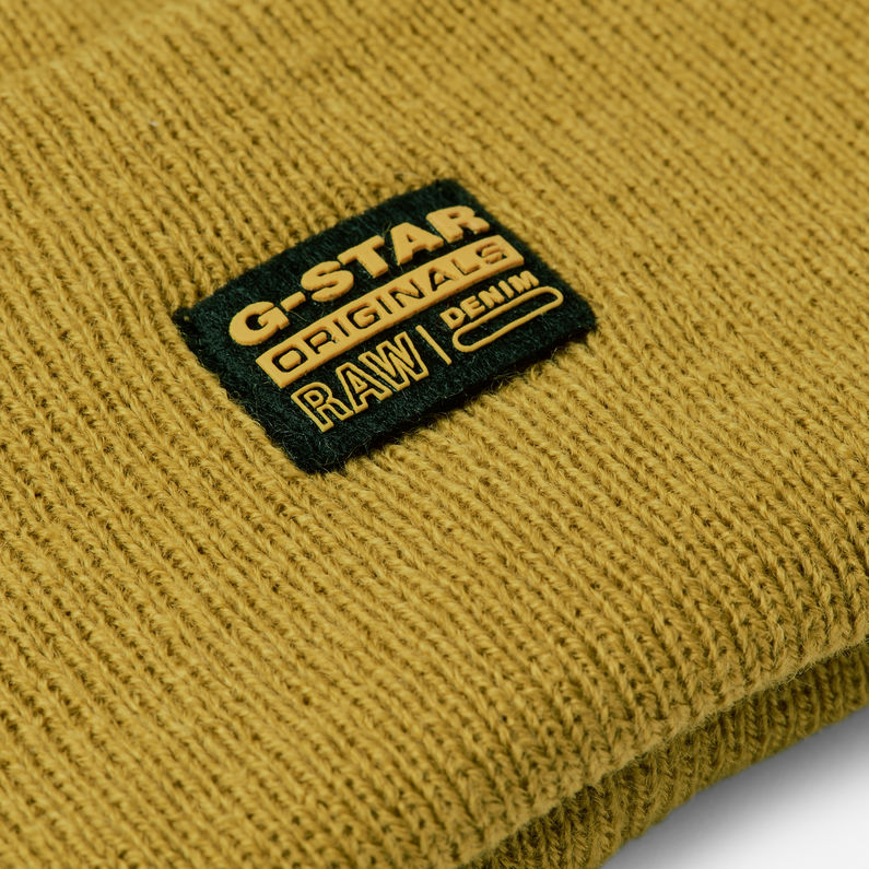 G-Star RAW® Effo Beanie Long Green detail shot buckle