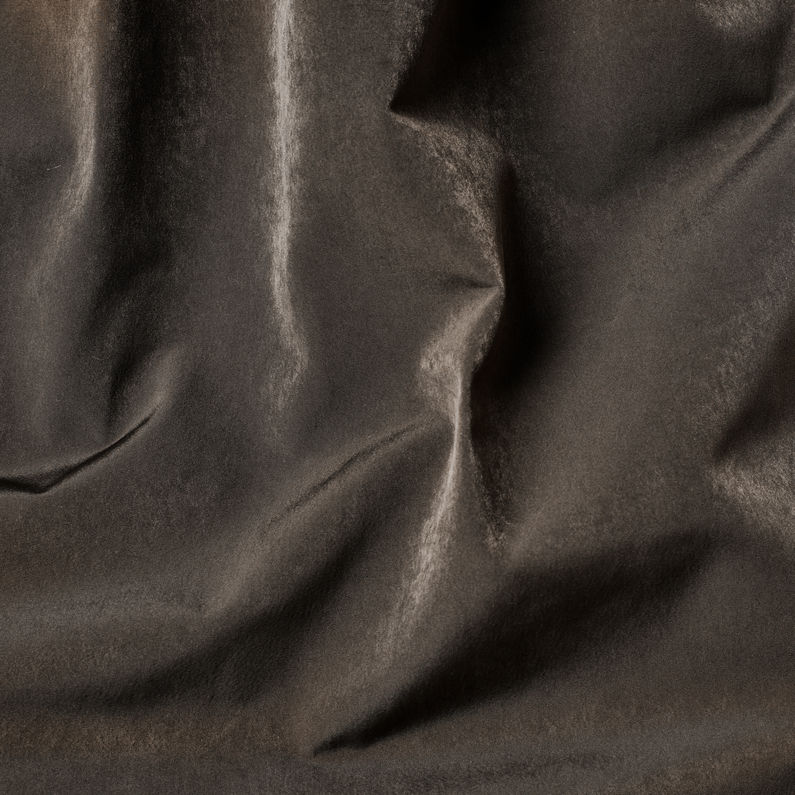 G-Star RAW® Tech Padded Hooded Faux Fur Long Jacket Grey fabric shot