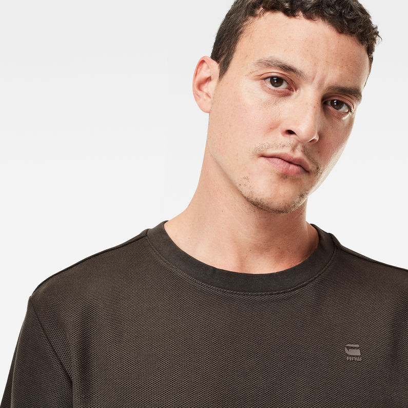 G-Star RAW® T-shirt The Long Sleeve Lash Gris
