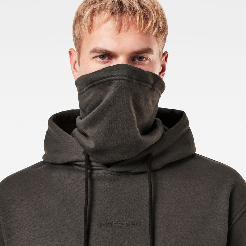 G-Star RAW® Funnel Hooded Sweater Grey detail shot