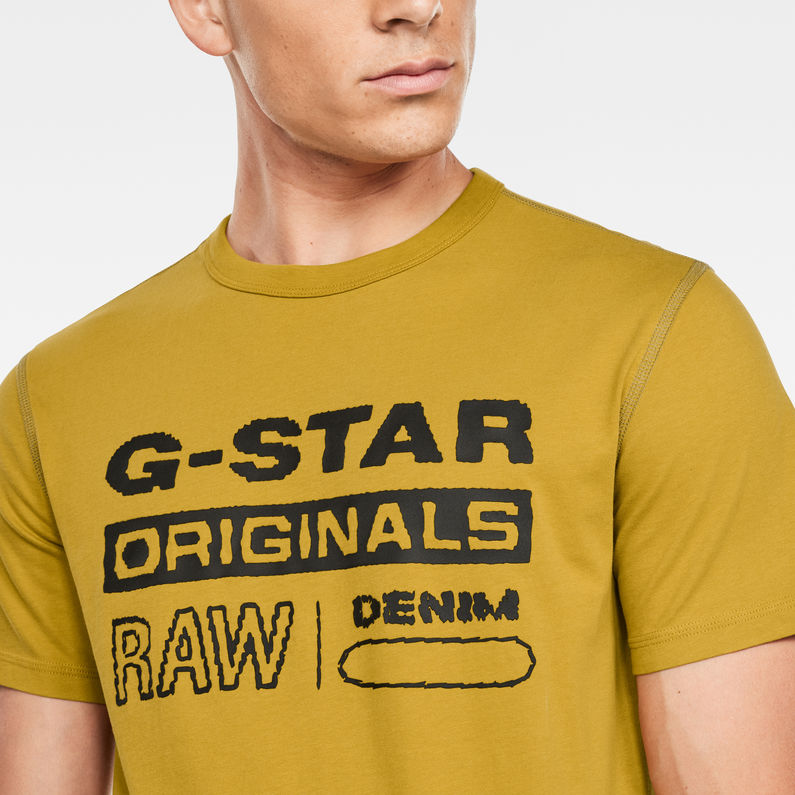 g star originals raw denim t shirt