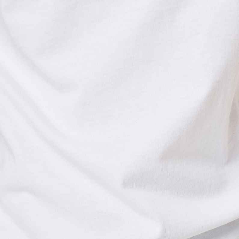 G-Star RAW® Graphic 8 T-Shirt Blanco fabric shot