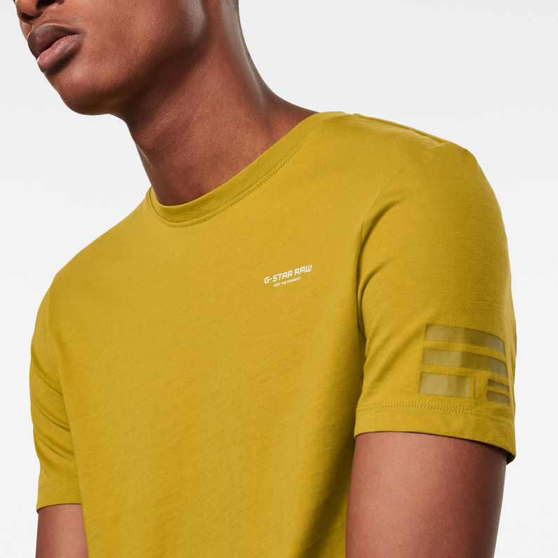 G-Star RAW® Text GR Slim T-Shirt Groen detail shot