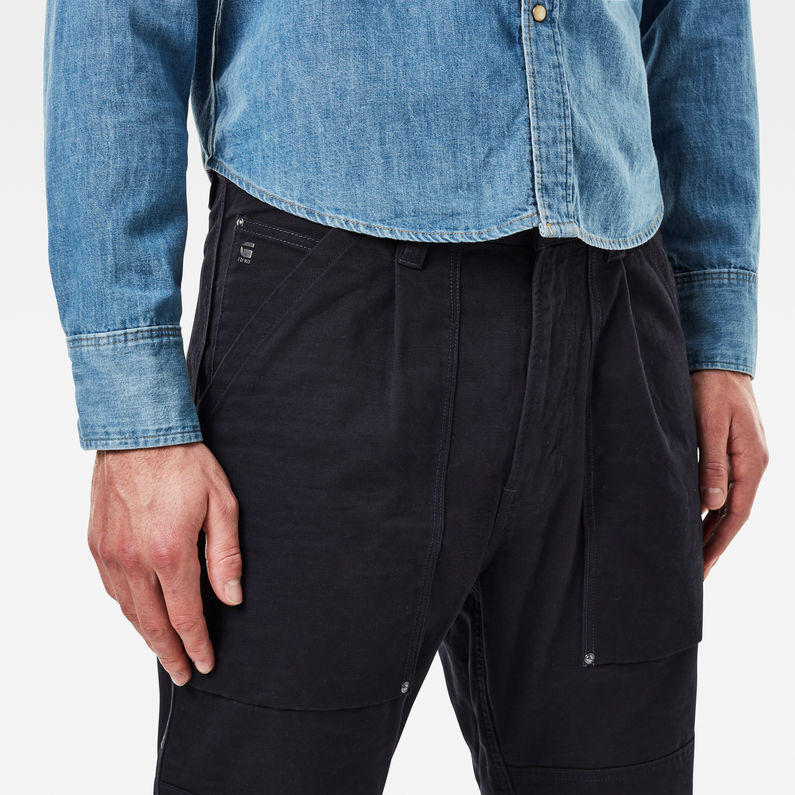 G-Star RAW® Fatique Relaxed Tapered Pants Dark blue detail shot