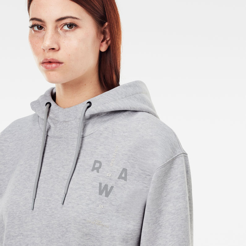 G-Star RAW® Graphic Hooded Sweater Multi color detail shot