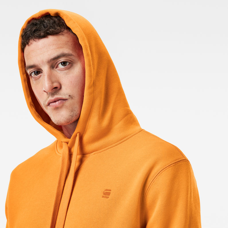 G-STAR® Premium Core Hoodie Orange detail shot