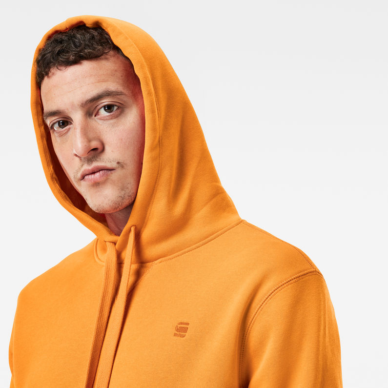 G-Star RAW® Sweat à capuche Premium Core Orange detail shot