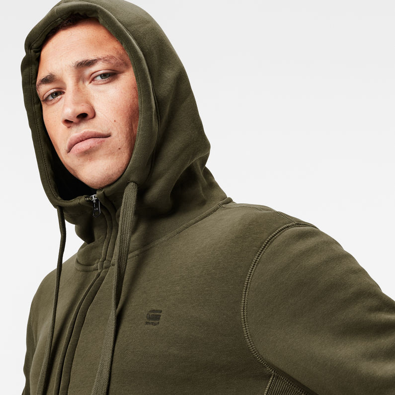 G-Star RAW® Sweat à capuche Premium Core Zip Through Vert