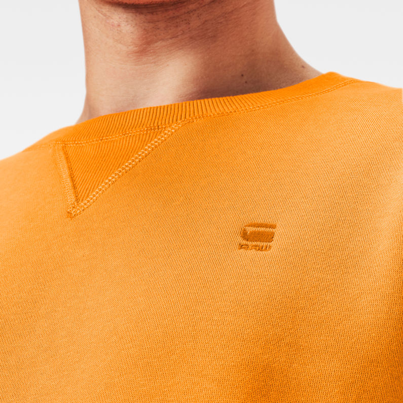 G-Star RAW® Sweat Premium Core Orange detail shot