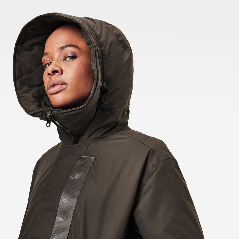 Hooded Padded Fishtail Parka | Grey | G-Star RAW® US