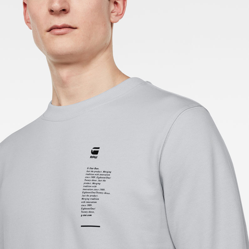 G-STAR® Raw Definition Sweatshirt Grau detail shot