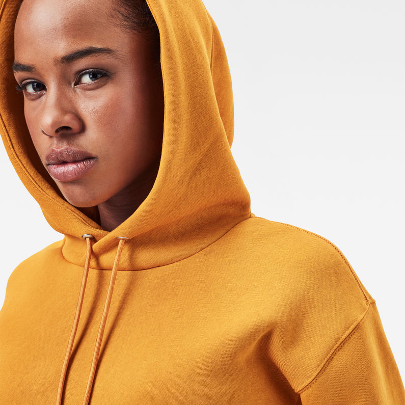 G-STAR® Premium Core Hoodie Yellow detail shot