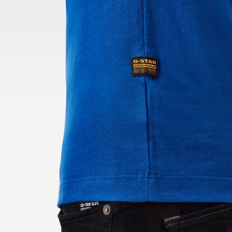 G-Star RAW® T-shirt Base-S Bleu moyen detail shot
