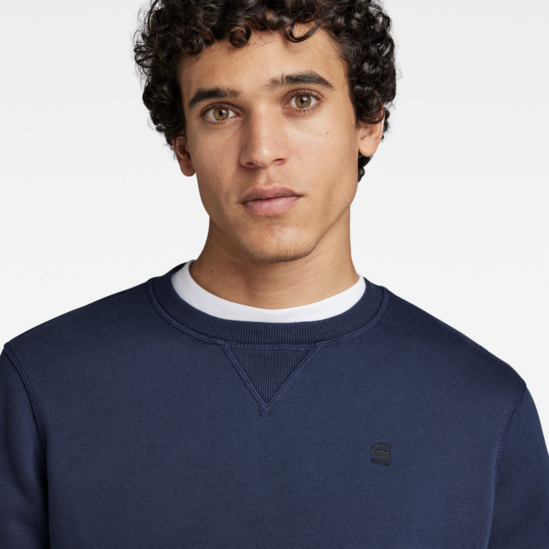 G-Star RAW® Premium Core Sweater Dark blue detail shot
