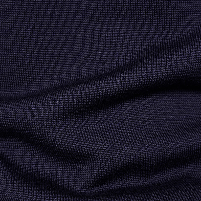 G-STAR® Premium Basic Knitted Sweater Dark blue fabric shot