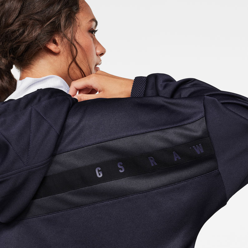 G-Star RAW® Sweat à capuche Vemery Relaxed Bleu foncé detail shot
