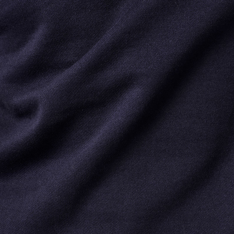 G-Star RAW® Pull Premium Basic Turtle Bleu foncé fabric shot