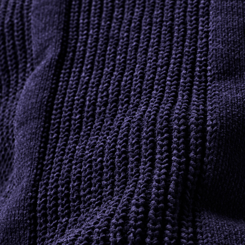 G-Star RAW® Chenn Knitted Sweater ダークブルー fabric shot