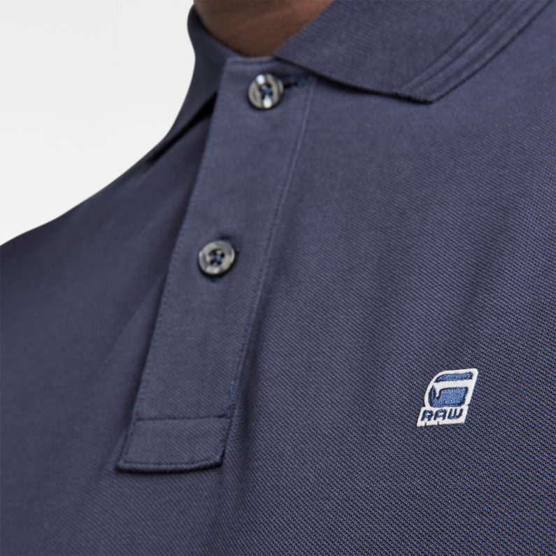 G-Star RAW® Dunda Polo Dark blue detail shot
