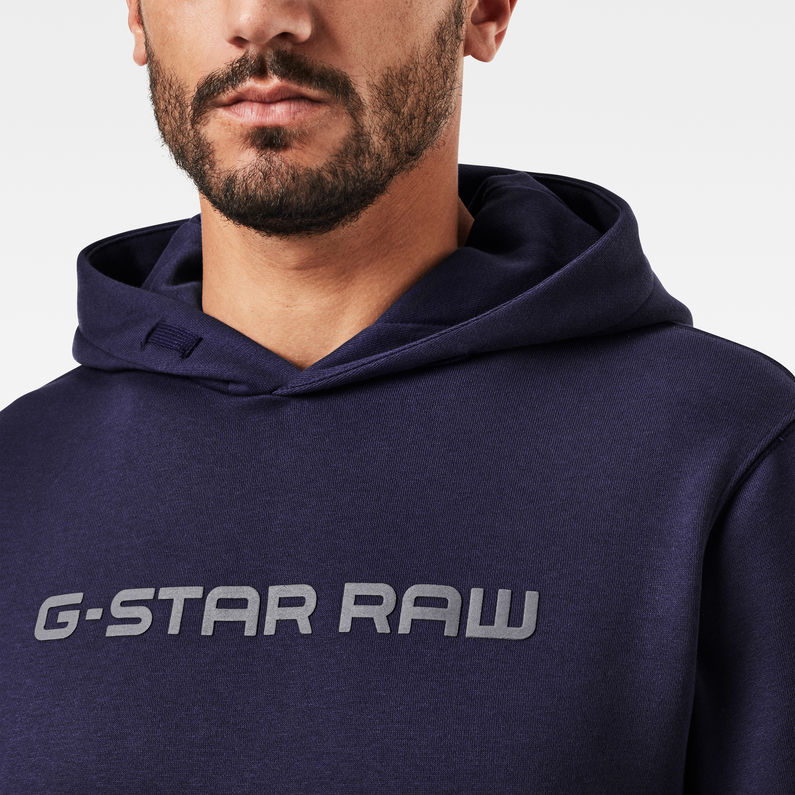 G-Star RAW® Loaq Sweat Bleu foncé detail shot