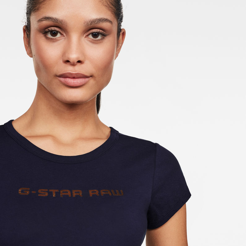 G-Star RAW® Eyben Graw Foil GR Slim Top Dark blue detail shot