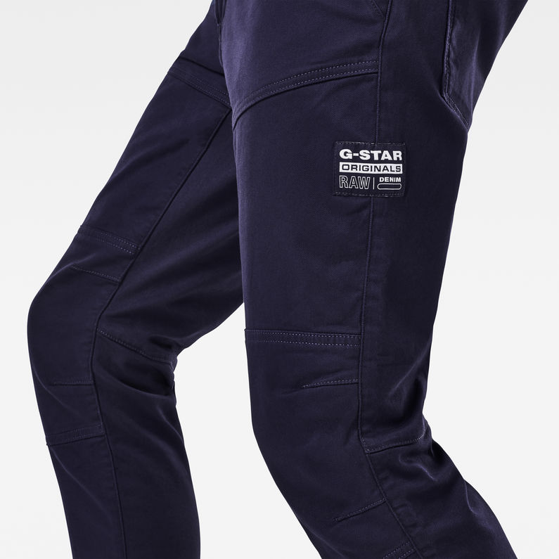 G-Star RAW® Pantalon de survêtement Rackam 3D Slim Bleu foncé detail shot