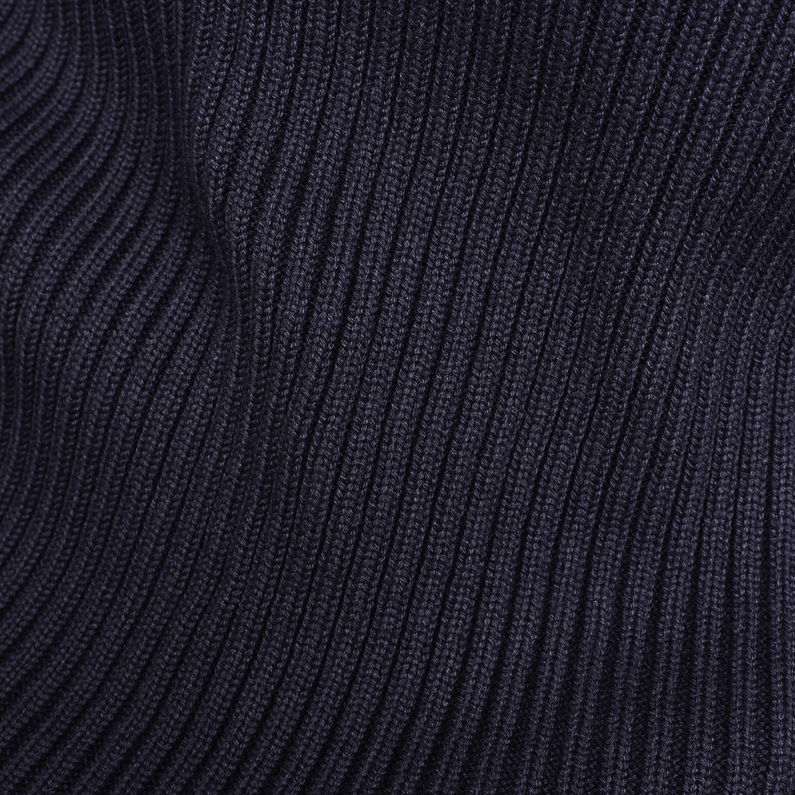G-Star RAW® 3D Biker Knitted Sweater Dark blue fabric shot
