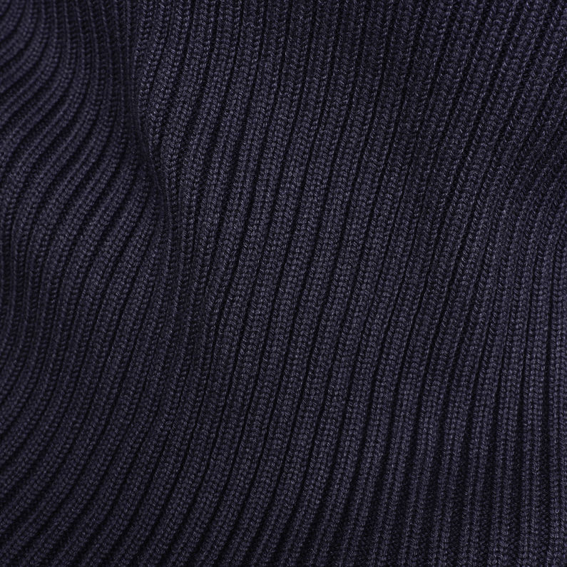 G-Star RAW® Jersey 3D Biker Knitted Azul oscuro fabric shot