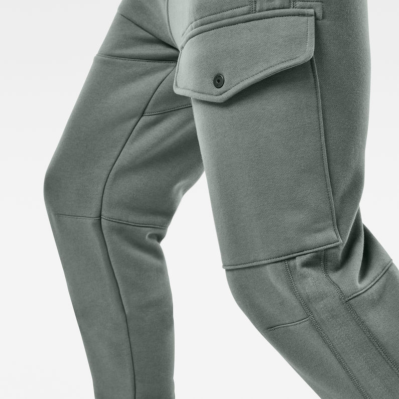 G-Star RAW® Side Stripe Utility Sweatpants Grey detail shot