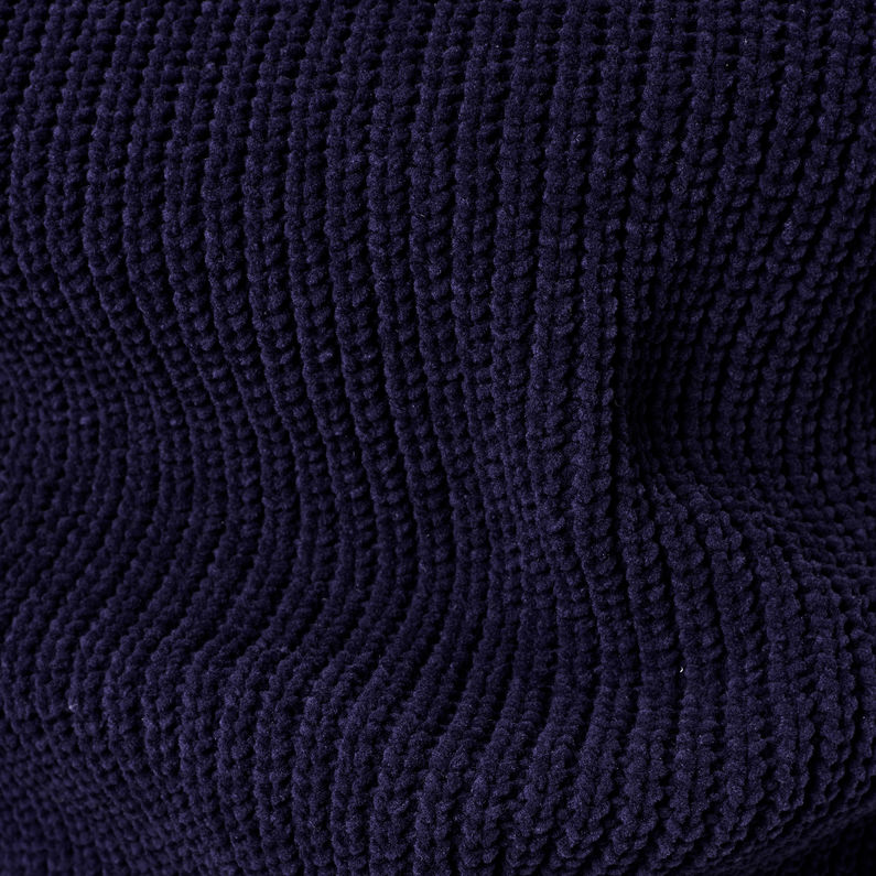 G-Star RAW® Cárdigan Cable Knit Azul oscuro fabric shot
